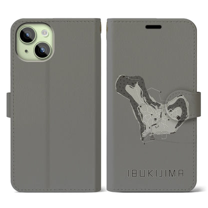 【伊吹島（香川県）】地図柄iPhoneケース（手帳タイプ）