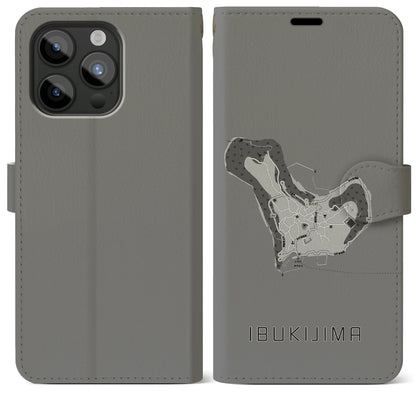 【伊吹島（香川県）】地図柄iPhoneケース（手帳タイプ）