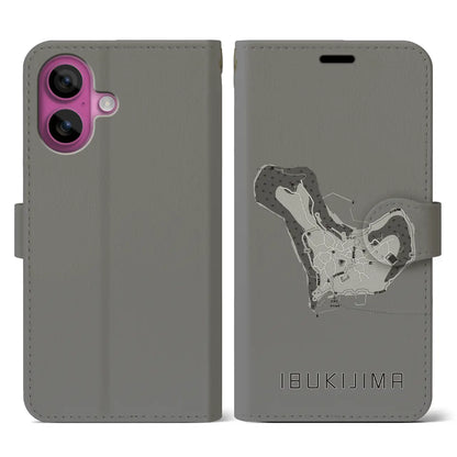 【伊吹島（香川県）】地図柄iPhoneケース（手帳タイプ）