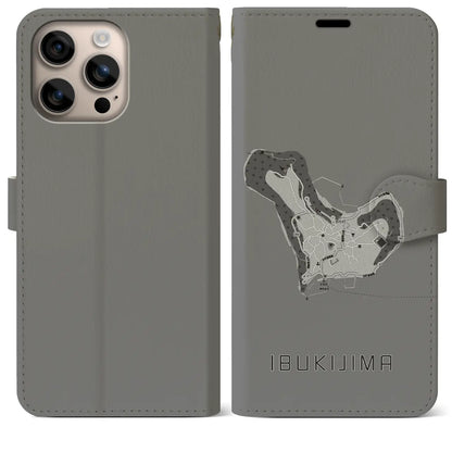 【伊吹島（香川県）】地図柄iPhoneケース（手帳タイプ）