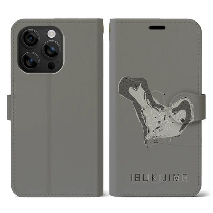 【伊吹島（香川県）】地図柄iPhoneケース（手帳タイプ）