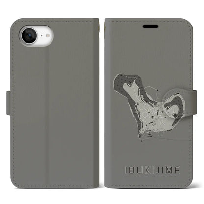 【伊吹島（香川県）】地図柄iPhoneケース（手帳タイプ）