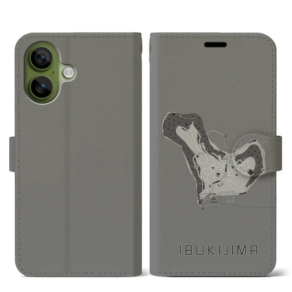 【伊吹島（香川県）】地図柄iPhoneケース（手帳タイプ）