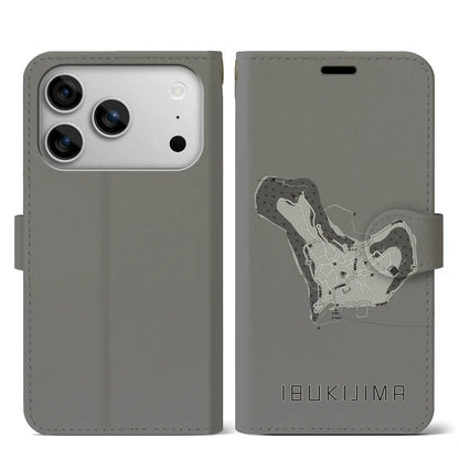 【伊吹島（香川県）】地図柄iPhoneケース（手帳タイプ）