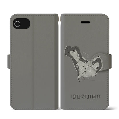 【伊吹島（香川県）】地図柄iPhoneケース（手帳タイプ）