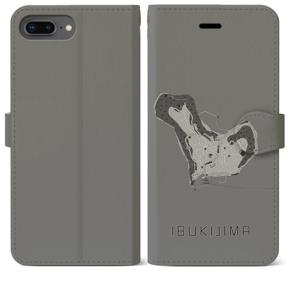 【伊吹島（香川県）】地図柄iPhoneケース（手帳タイプ）