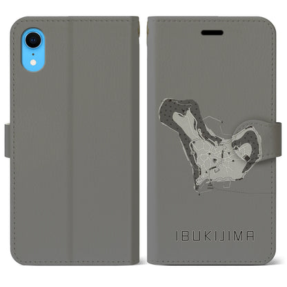 【伊吹島（香川県）】地図柄iPhoneケース（手帳タイプ）