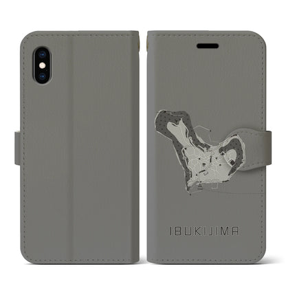 【伊吹島（香川県）】地図柄iPhoneケース（手帳タイプ）