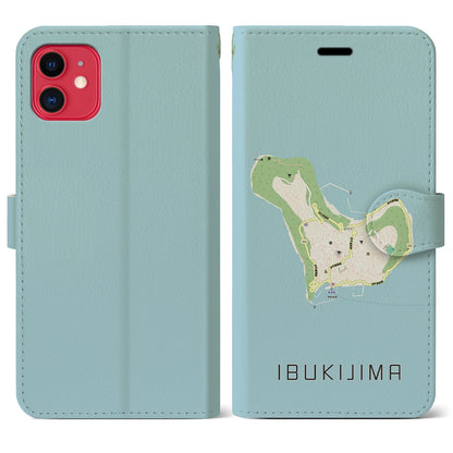 【伊吹島（香川県）】地図柄iPhoneケース（手帳タイプ）