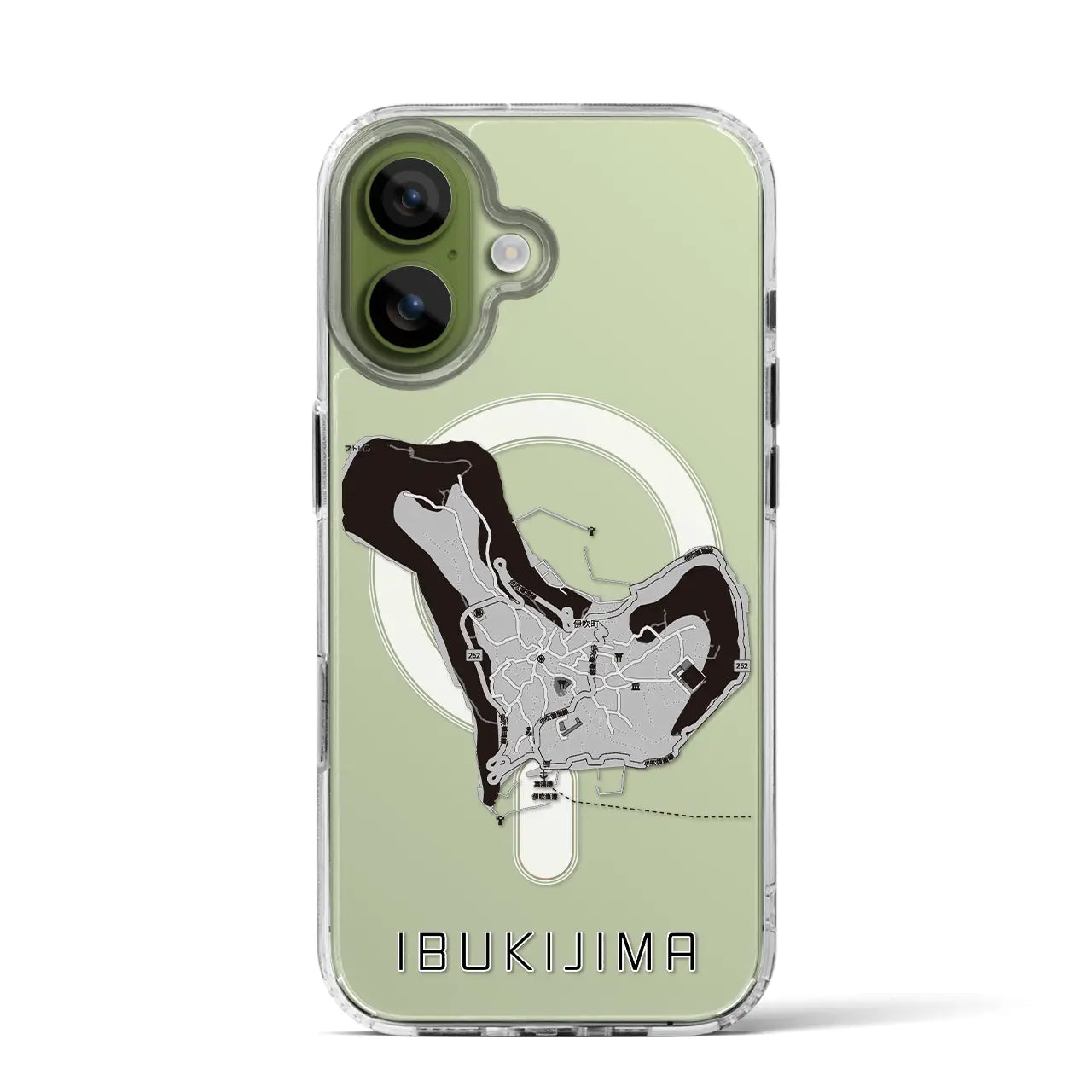 【伊吹島（香川県）】地図柄iPhoneケース（MagSafeタイプ）