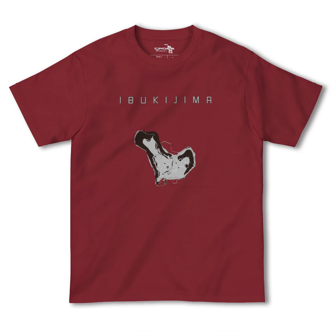 【伊吹島（香川県）】地図柄ヘビーウェイトTシャツ