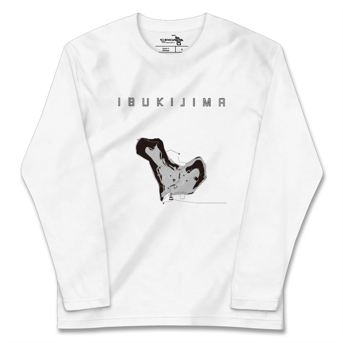 【伊吹島（香川県）】地図柄ロングスリーブTシャツ