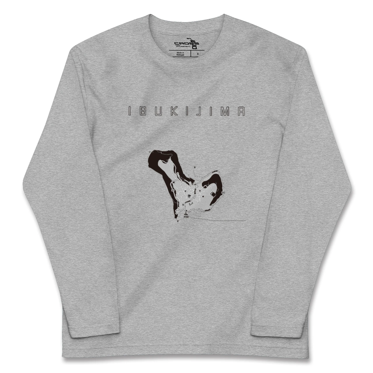 【伊吹島（香川県）】地図柄ロングスリーブTシャツ