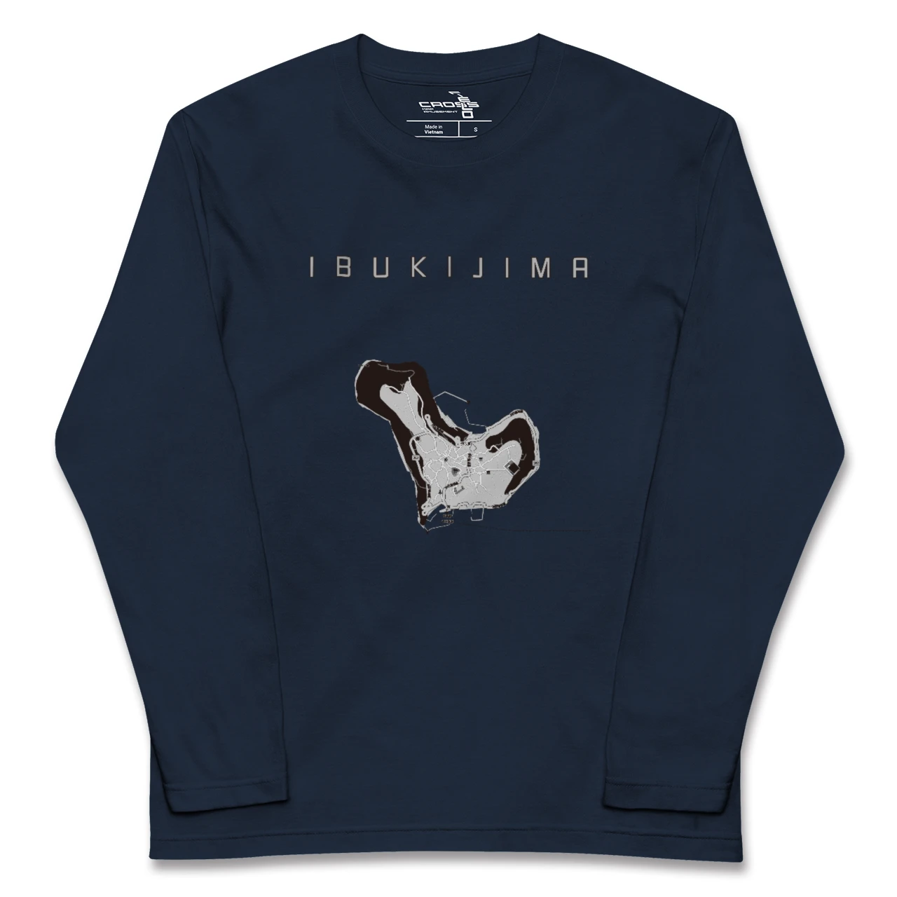 【伊吹島（香川県）】地図柄ロングスリーブTシャツ