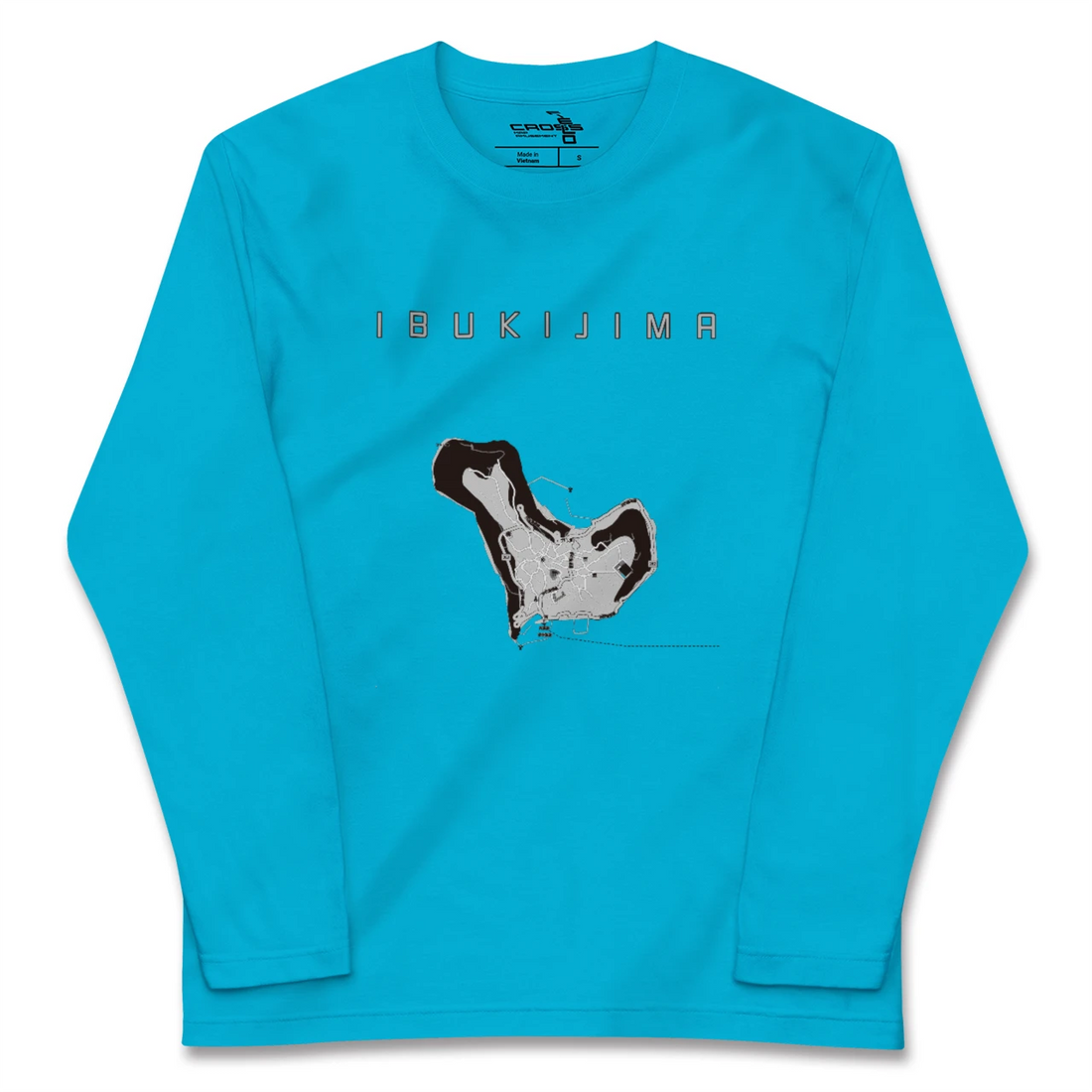 【伊吹島（香川県）】地図柄ロングスリーブTシャツ
