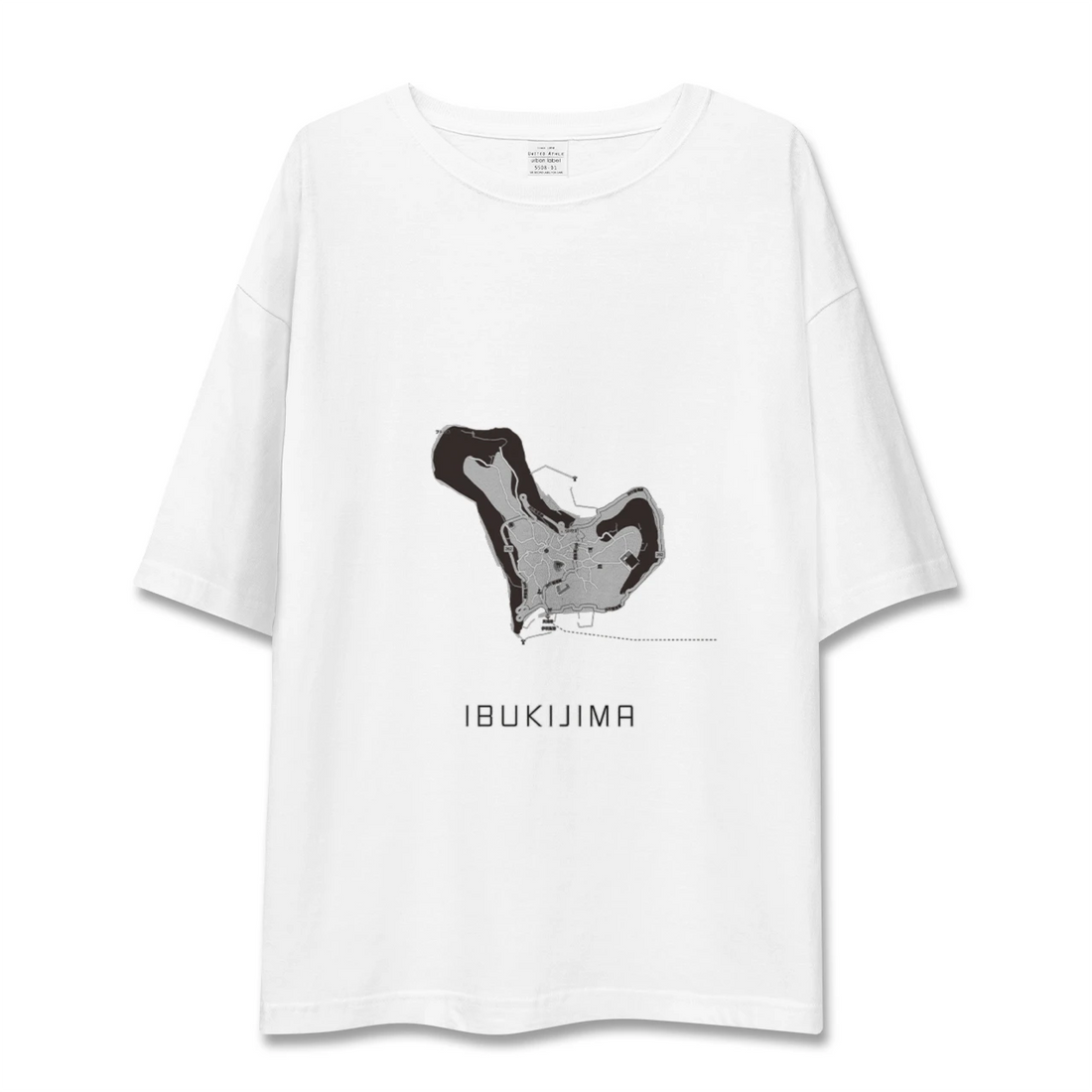 【伊吹島（香川県）】地図柄ビッグシルエットTシャツ