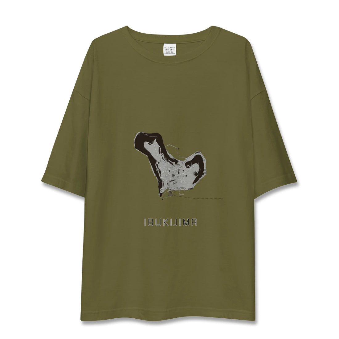 【伊吹島（香川県）】地図柄ビッグシルエットTシャツ