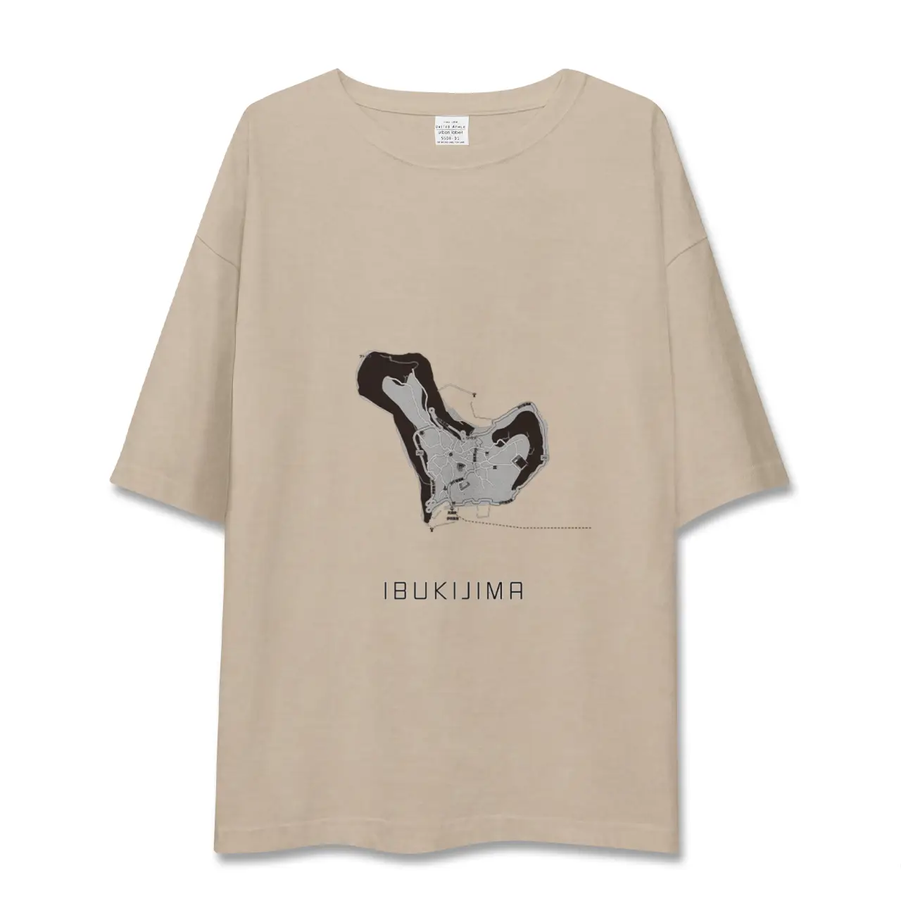 【伊吹島（香川県）】地図柄ビッグシルエットTシャツ
