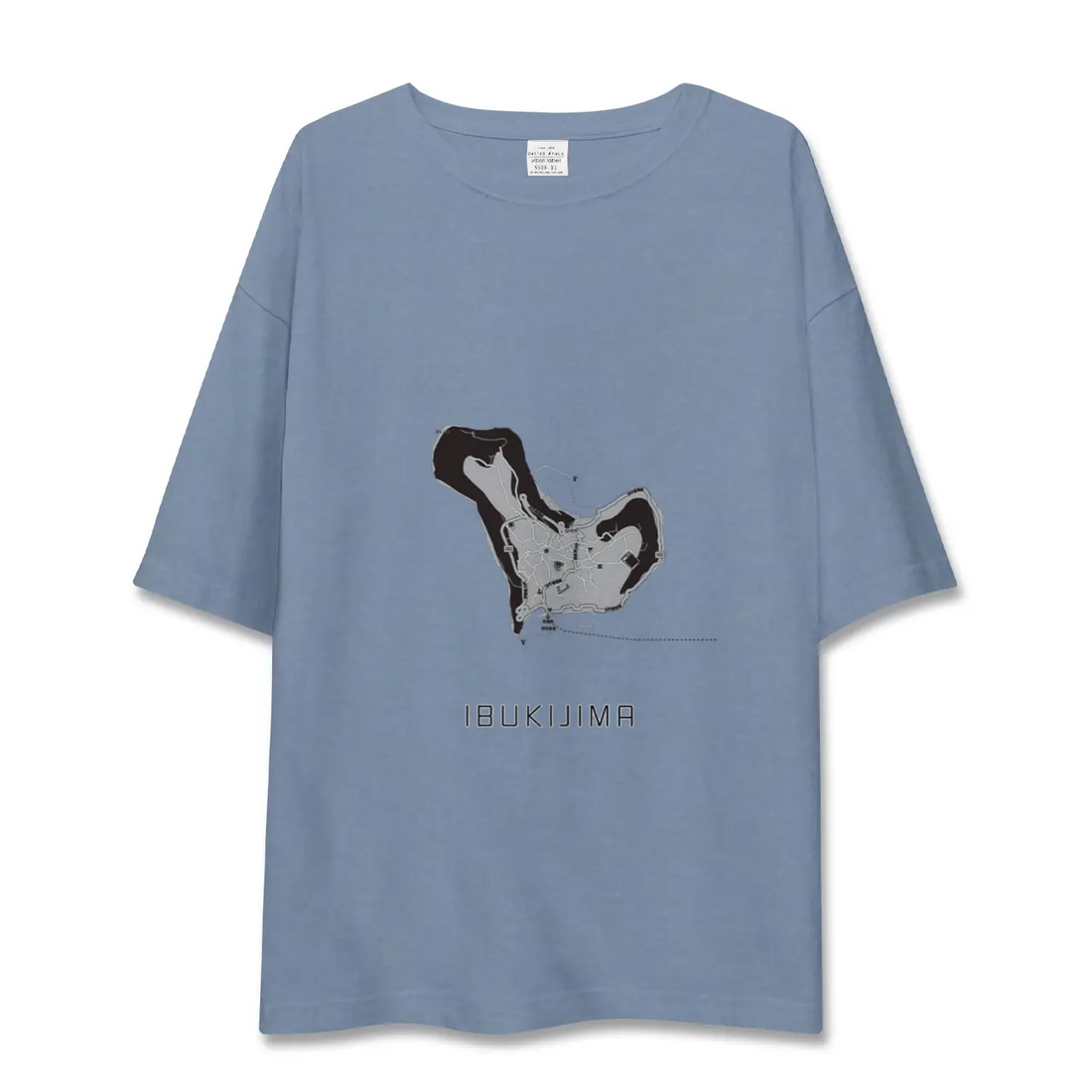 【伊吹島(香川県)】地図柄ビッグシルエットTシャツ