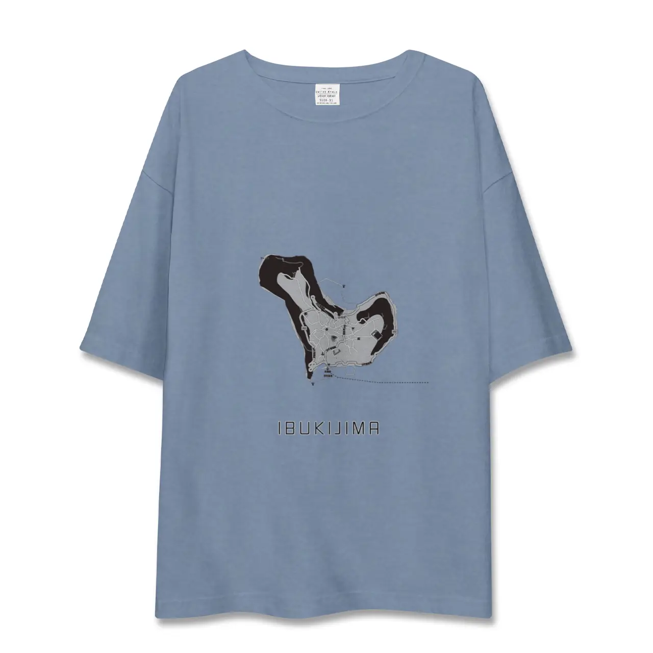 【伊吹島（香川県）】地図柄ビッグシルエットTシャツ