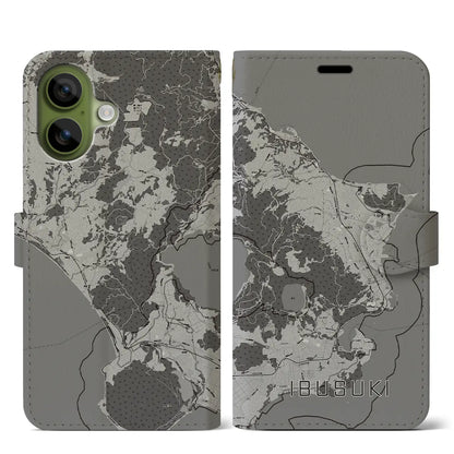 【指宿（鹿児島県）】地図柄iPhoneケース（手帳タイプ）