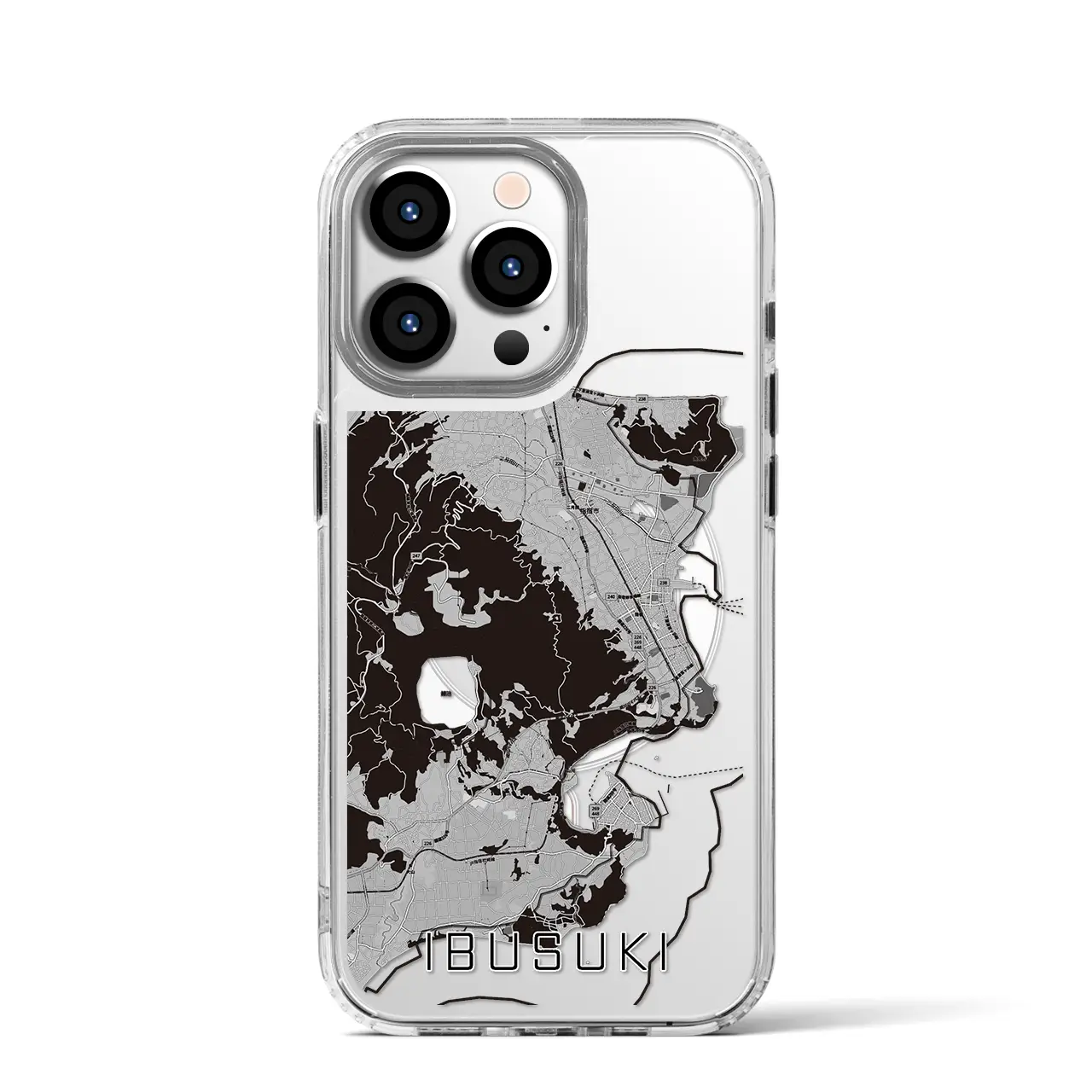 【指宿（鹿児島県）】地図柄iPhoneケース（MagSafeタイプ）