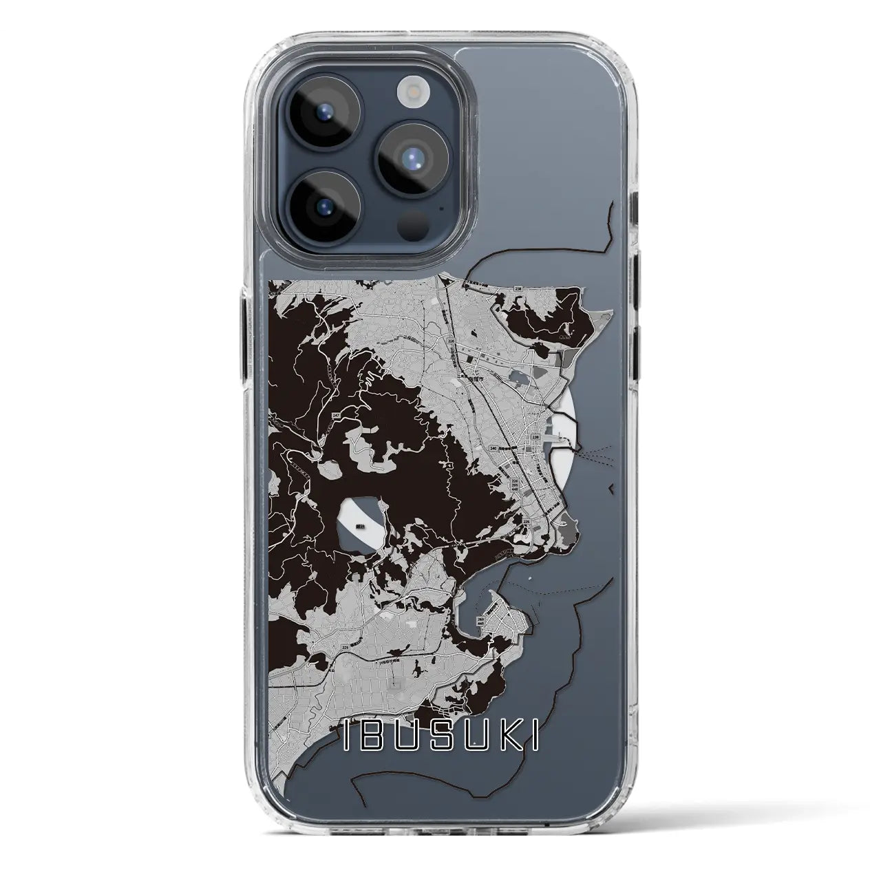 【指宿（鹿児島県）】地図柄iPhoneケース（MagSafeタイプ）