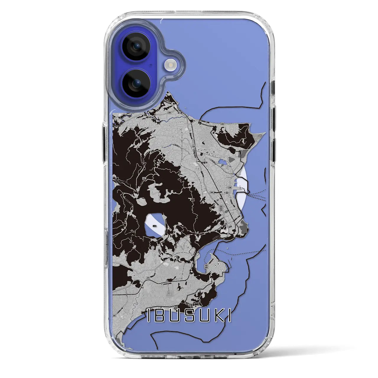 【指宿（鹿児島県）】地図柄iPhoneケース（MagSafeタイプ）