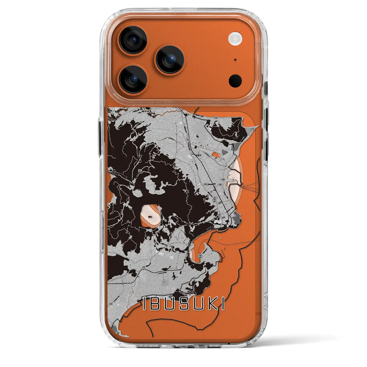 【指宿（鹿児島県）】地図柄iPhoneケース（MagSafeタイプ）