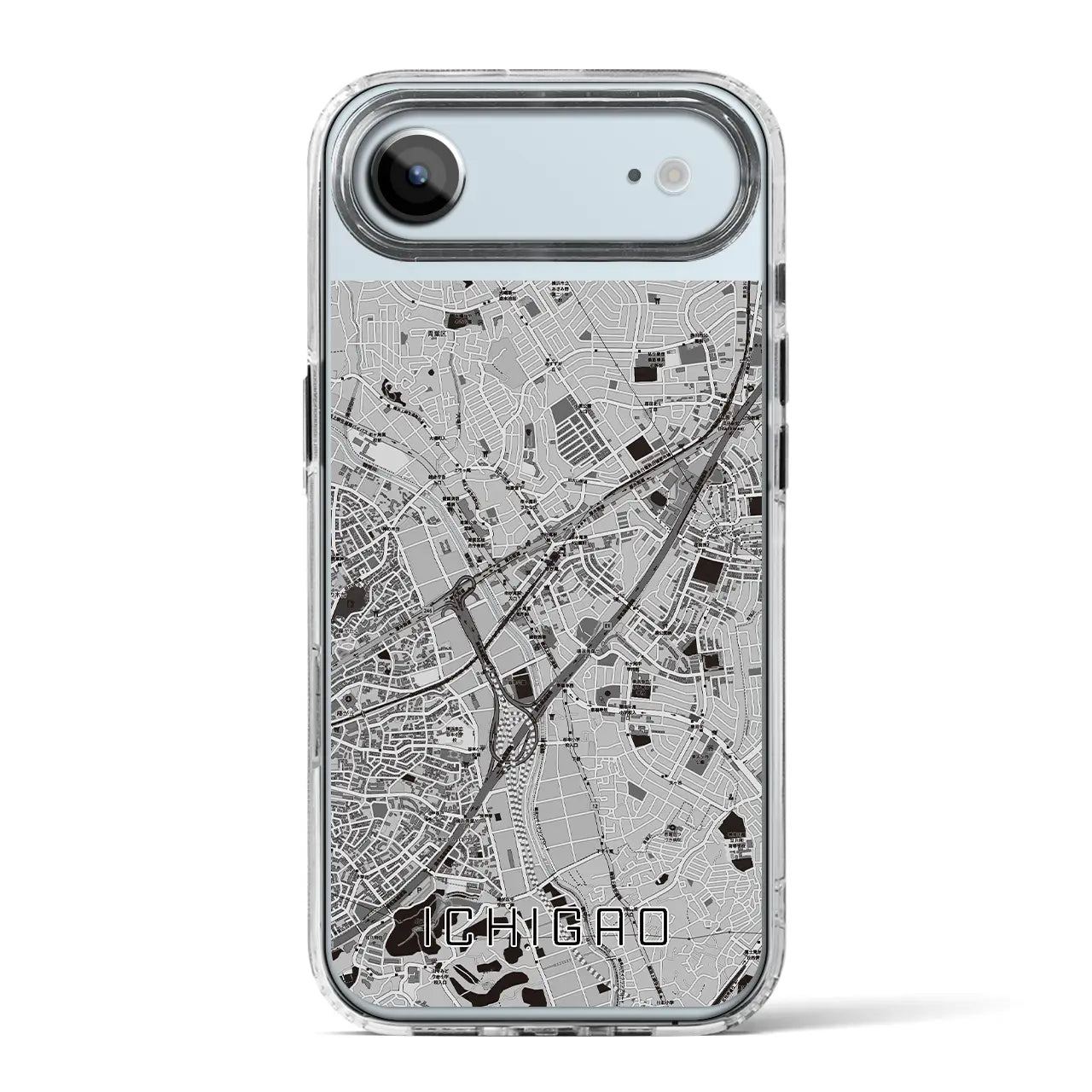 【市が尾（神奈川県）】地図柄iPhoneケース（MagSafeタイプ）