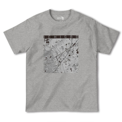 【市が尾（神奈川県）】地図柄ヘビーウェイトTシャツ