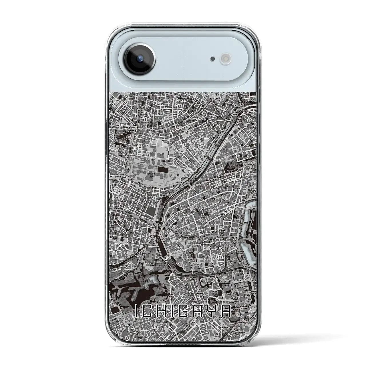 【市ケ谷（東京都）】地図柄iPhoneケース（クリアタイプ）