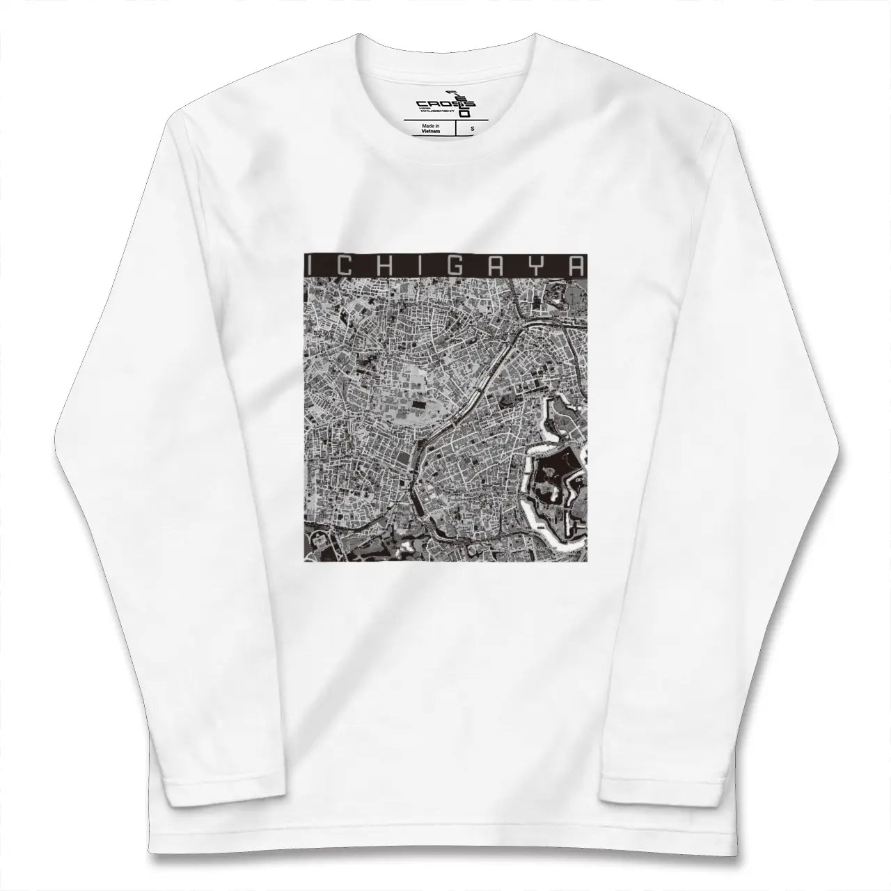 【市ケ谷（東京都）】地図柄ロングスリーブTシャツ