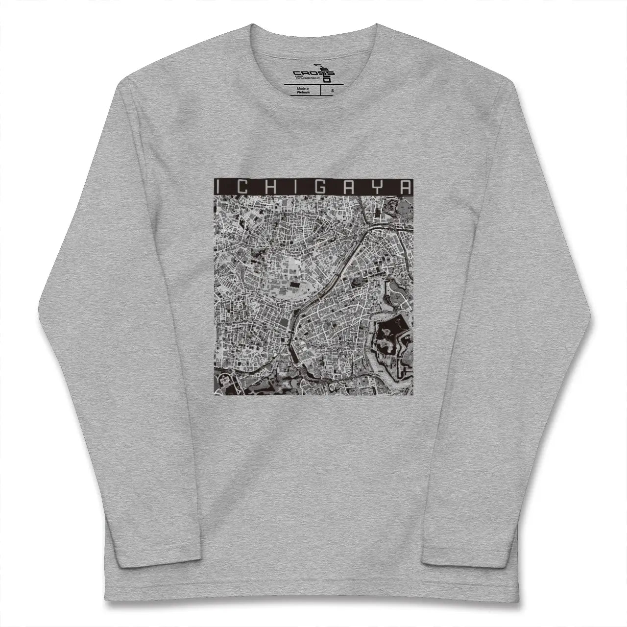 【市ケ谷（東京都）】地図柄ロングスリーブTシャツ
