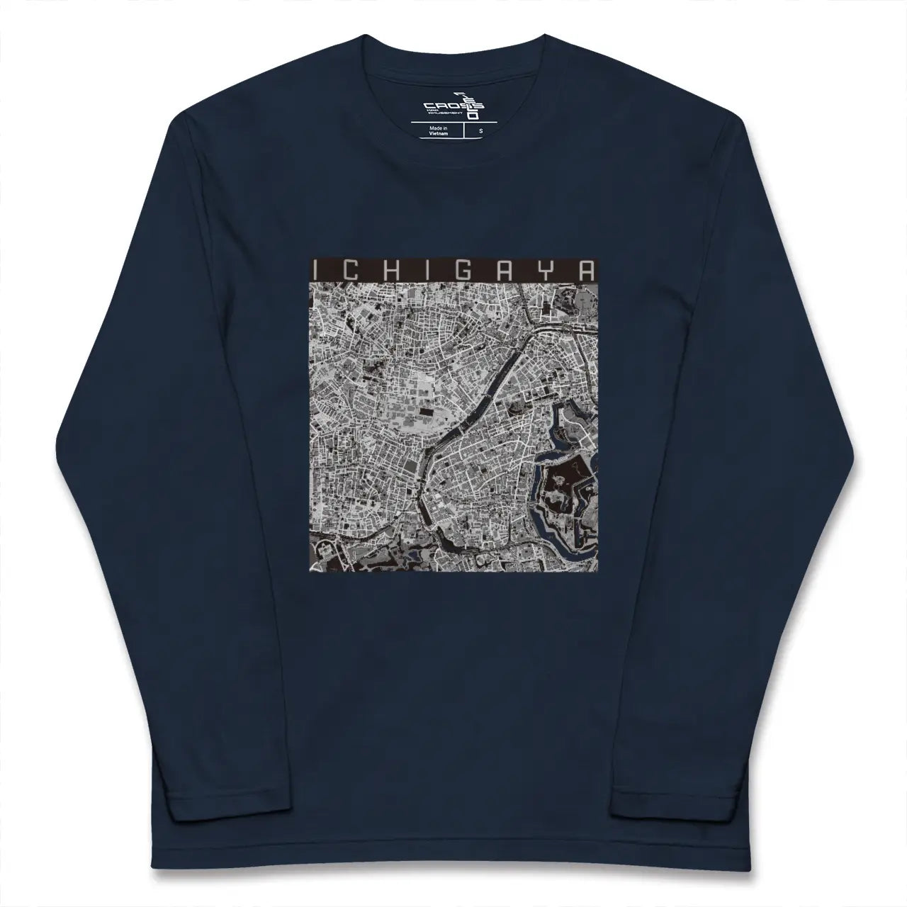 【市ケ谷（東京都）】地図柄ロングスリーブTシャツ
