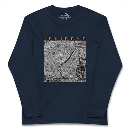 【市ケ谷（東京都）】地図柄ロングスリーブTシャツ