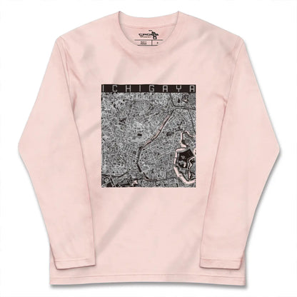 【市ケ谷（東京都）】地図柄ロングスリーブTシャツ
