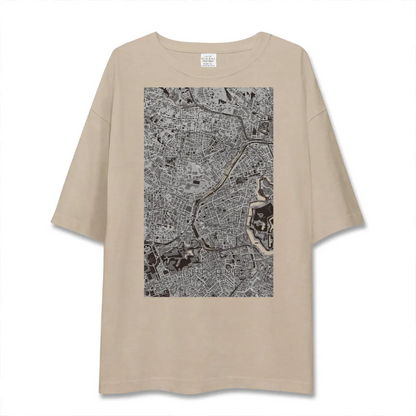 【市ケ谷（東京都）】地図柄ビッグシルエットTシャツ