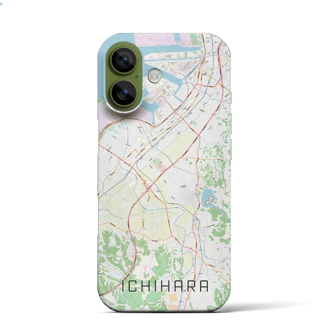 【市原（千葉県）】地図柄iPhoneケース（バックカバータイプ）ナチュラル・iPhone 17 Pro Max 用