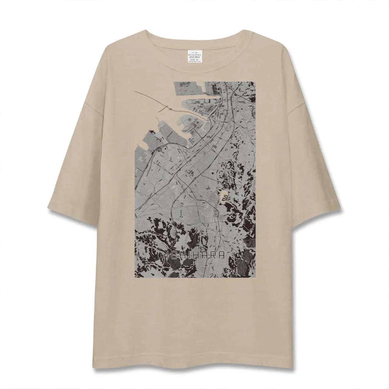 【市原（千葉県）】地図柄ビッグシルエットTシャツ