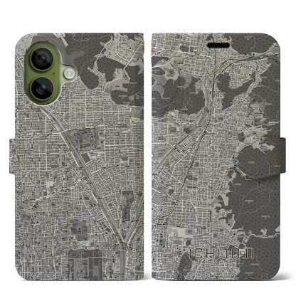 【一乗寺（京都府）】地図柄iPhoneケース（手帳タイプ）