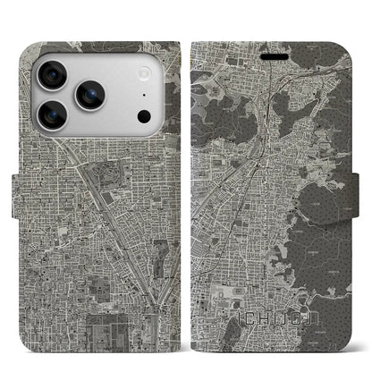 【一乗寺（京都府）】地図柄iPhoneケース（手帳タイプ）