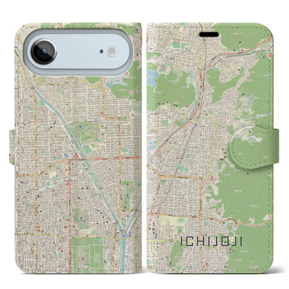 【一乗寺（京都府）】地図柄iPhoneケース（手帳タイプ）