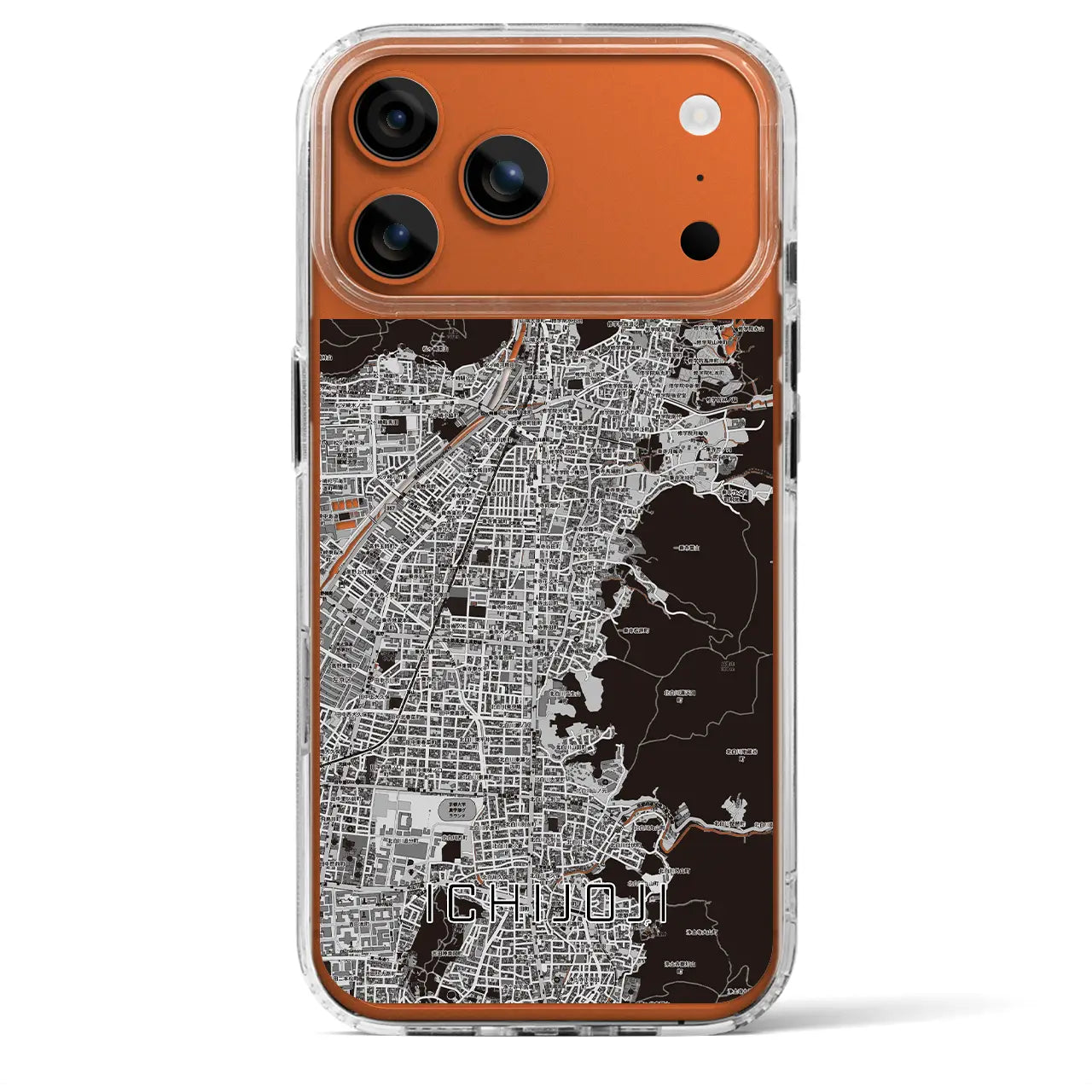 【一乗寺（京都府）】地図柄iPhoneケース（MagSafeタイプ）