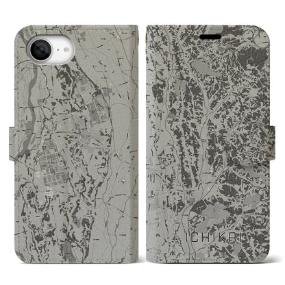 【市貝（栃木県）】地図柄iPhoneケース（手帳タイプ）