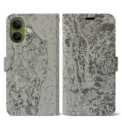 【市貝（栃木県）】地図柄iPhoneケース（手帳タイプ）