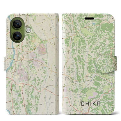 【市貝（栃木県）】地図柄iPhoneケース（手帳タイプ）