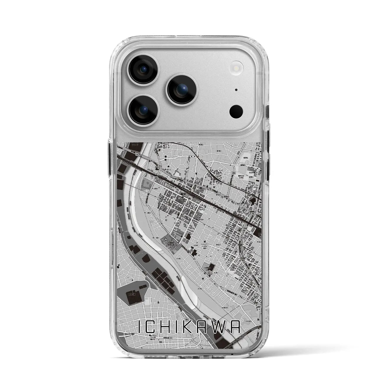 【市川（千葉県）】地図柄iPhoneケース（MagSafeタイプ）