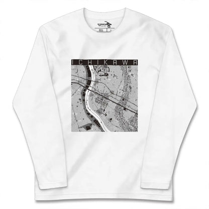 【市川（千葉県）】地図柄ロングスリーブTシャツ