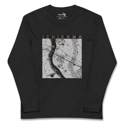 【市川（千葉県）】地図柄ロングスリーブTシャツ